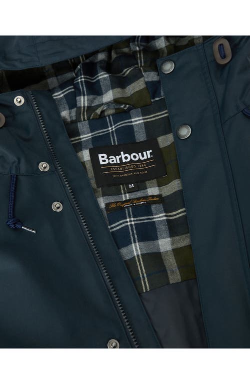 Barbour Modern Lorden Waterproof Hooded Jacket In Blue