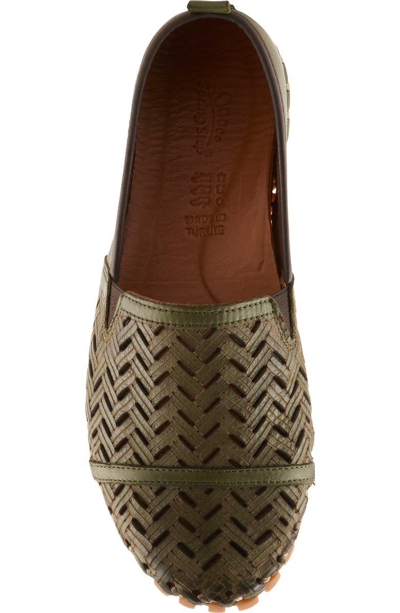 Spring Step Kapri Flat, Alternate, color, Olive Green