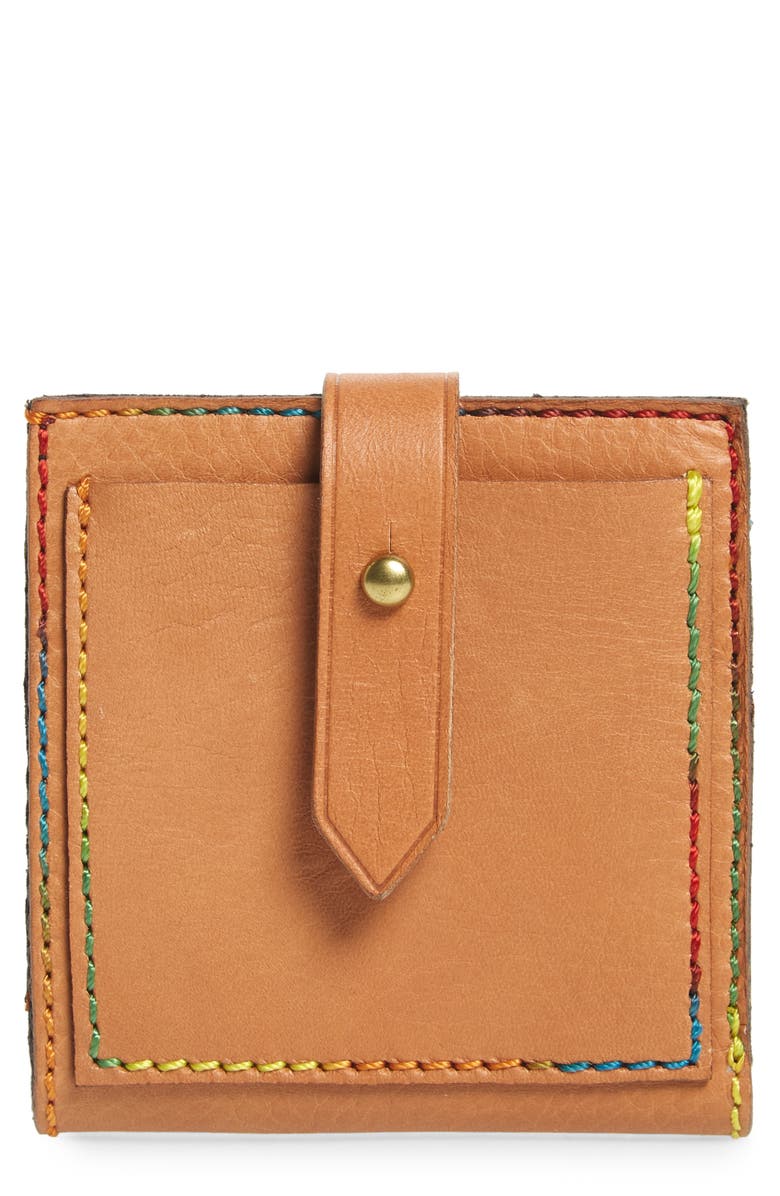 Madewell The Post Bifold Leather Wallet, Main, color, 