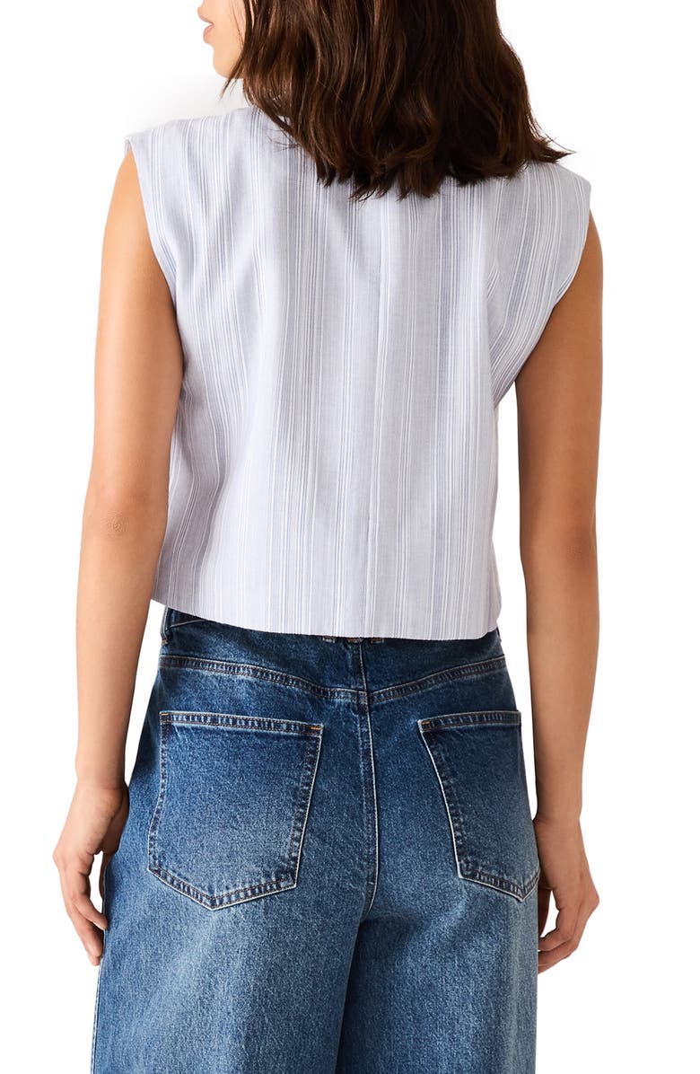 Steve Madden Alessa Sleeveless Crop Top, Alternate, color, Blue