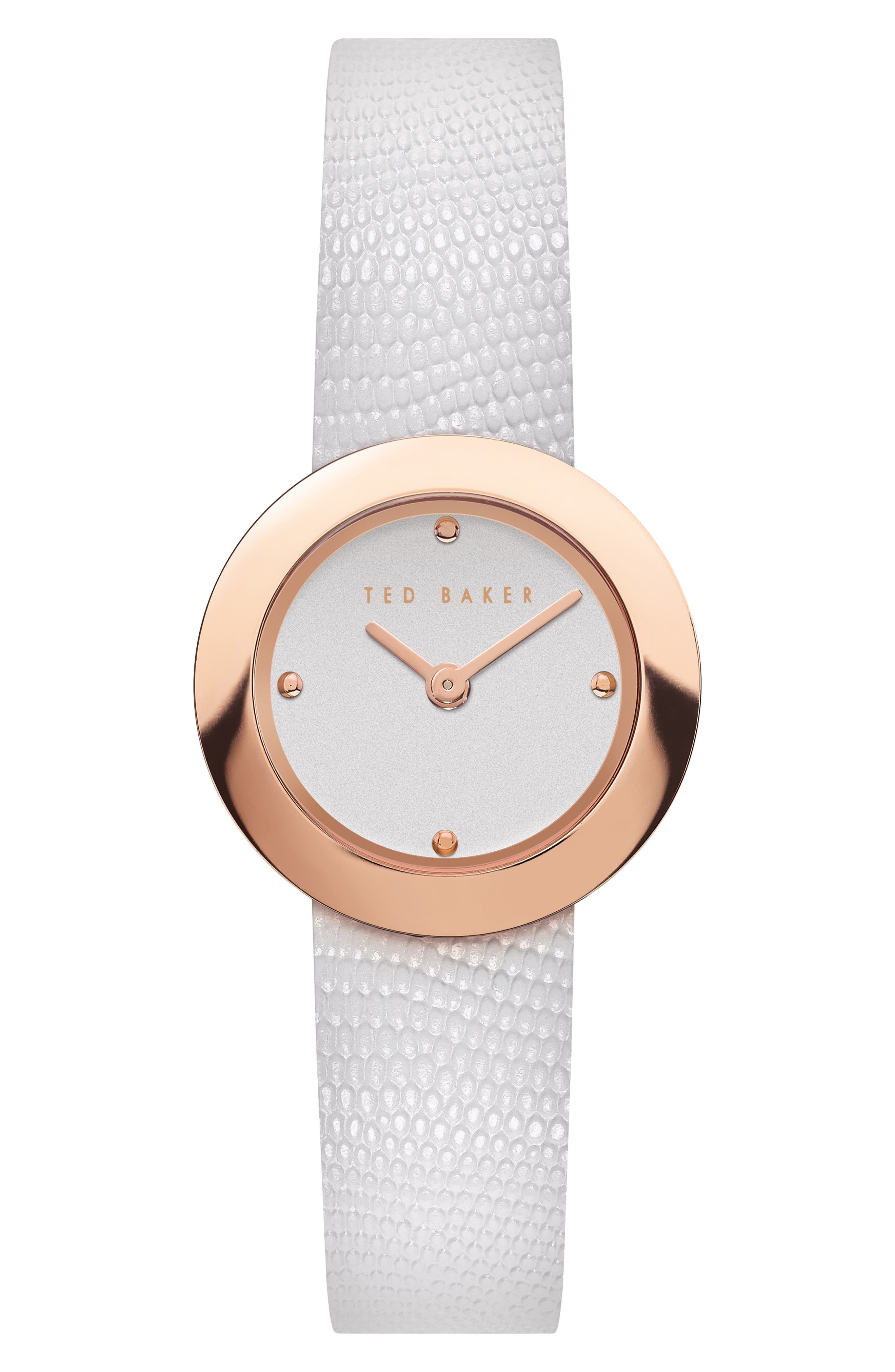 Ted Baker London Seerena Leather Strap Watch, 24mm