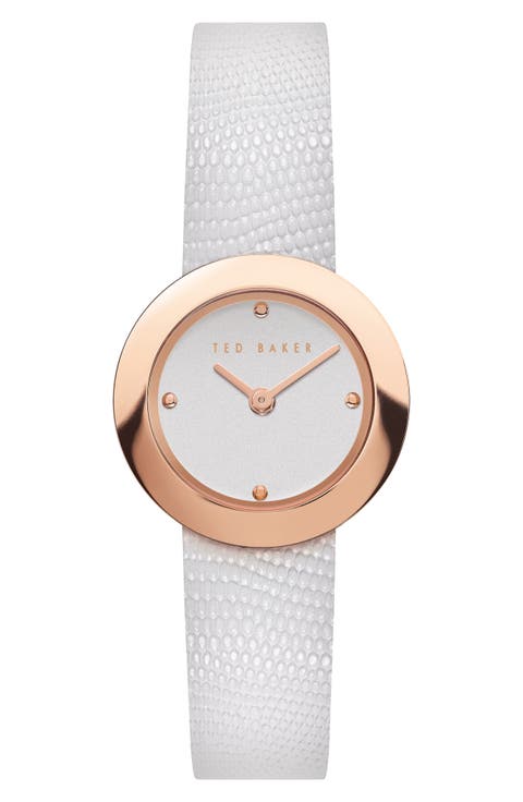 Seerena Leather Strap Watch, 24mm