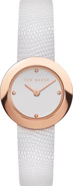 Ted Baker London Seerena Leather Strap Watch, 24mm