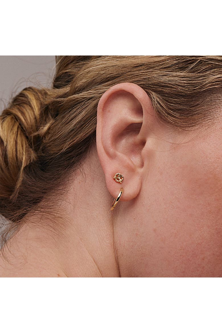 14K Yellow Gold Pretzel Stud, Alternate, color, Gold - Butterfly Back
