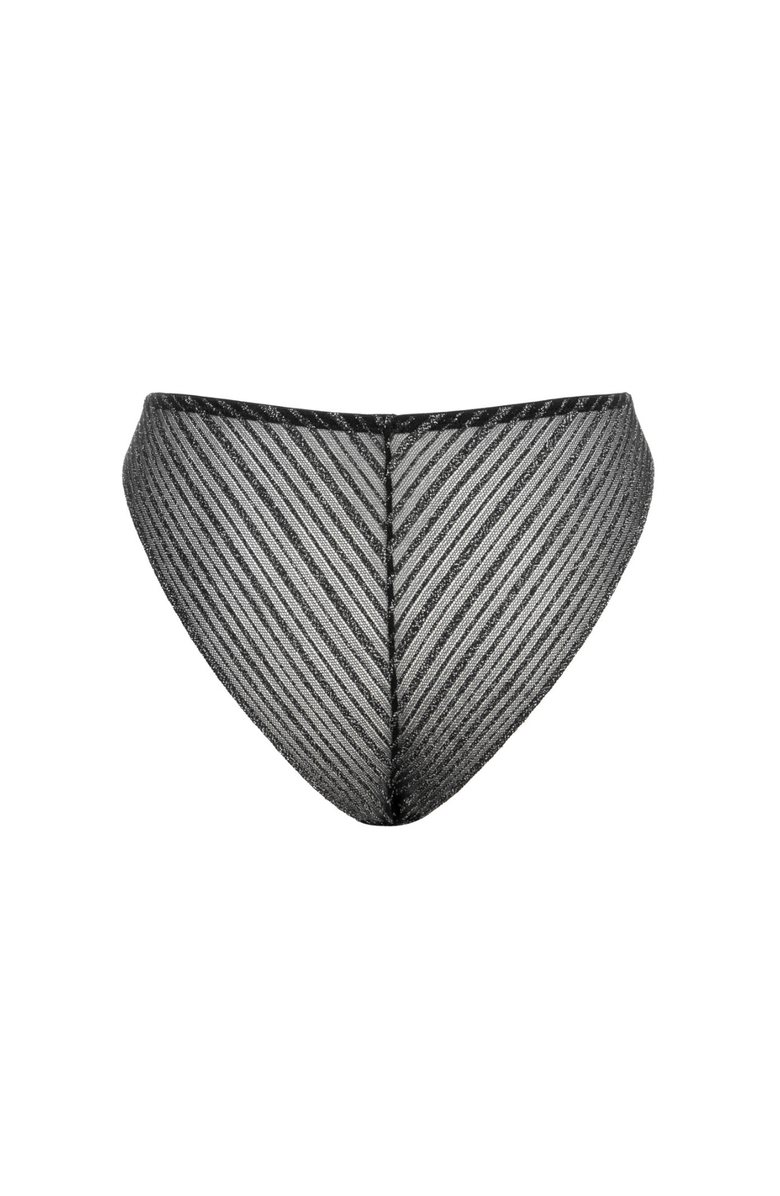 Mers Silk Silvery Panties, Alternate, color, Black