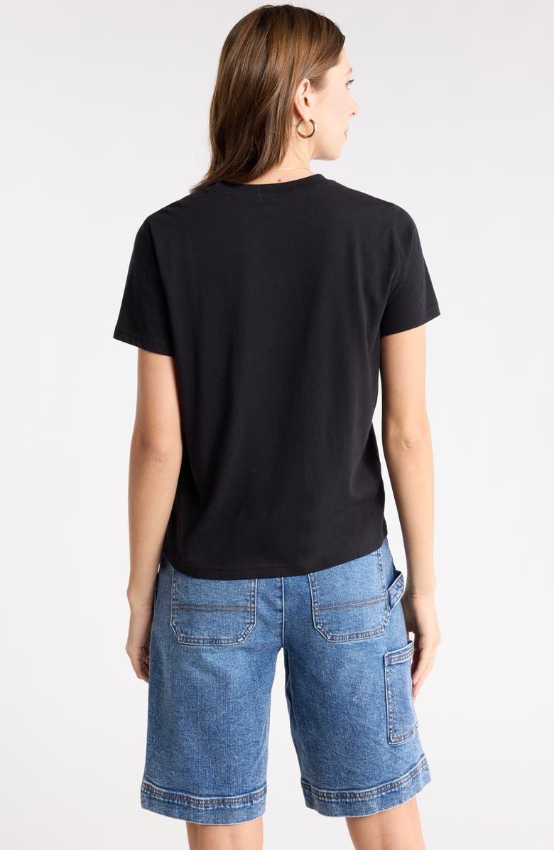 1901 Crewneck Cotton T-Shirt, Alternate, color, Black