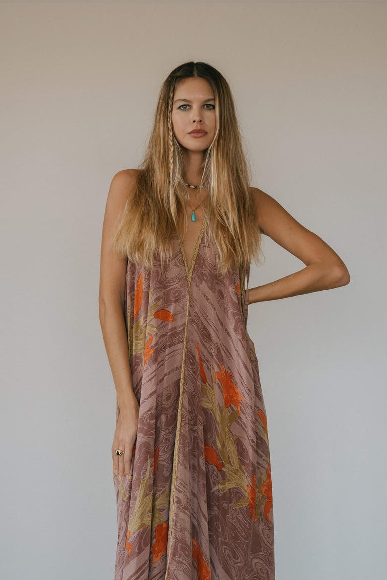 Classic Silk Dress Quinn, Alternate, color, Mauve