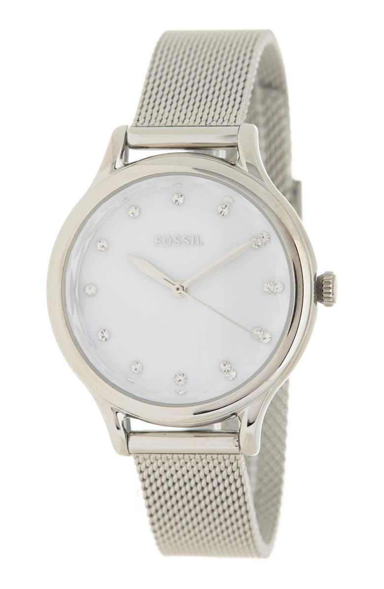 Fossil Laney Three Hand Bracelet Watch, 34mm, Main, color,