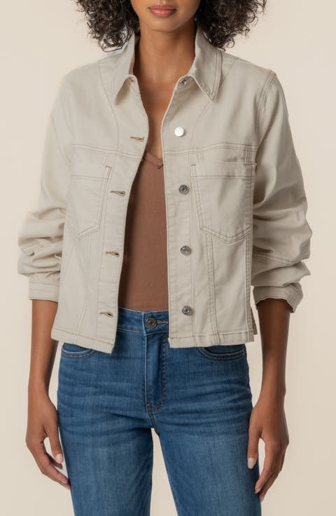 Bailey Topstitch Detail Denim Jacket