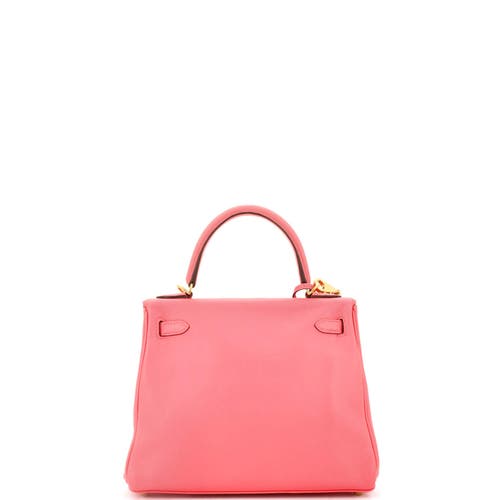 Pre-owned Hermes Hermes Kelly Handbag Pink Swift With Gold Hardware 25 In Pink