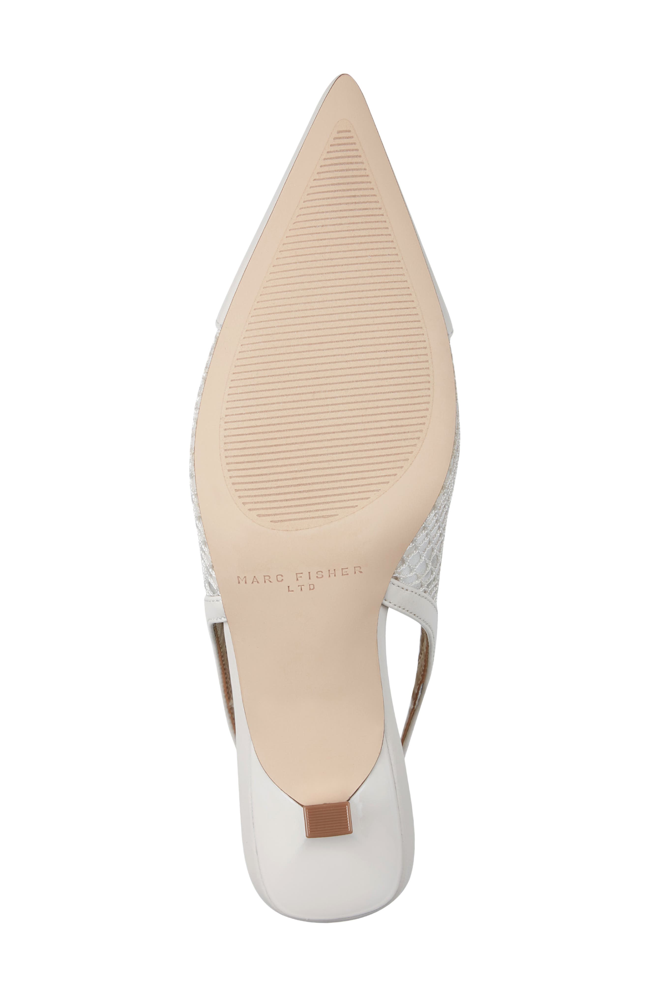 Gipsi Pointed Toe Slingback Pump, Alternate, color, IVORY