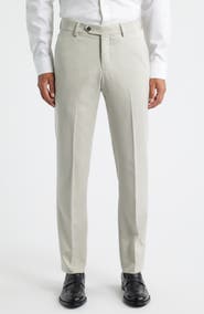 Berle Pleated Wool Gabardine Dress Pants