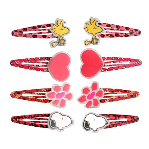 Woodstock and Snoopy Hair Clips 8-Piece Set