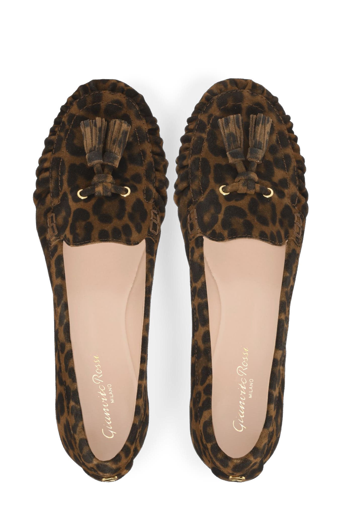 Thèa Mocassin, Alternate, color, Leopard Suede Leather