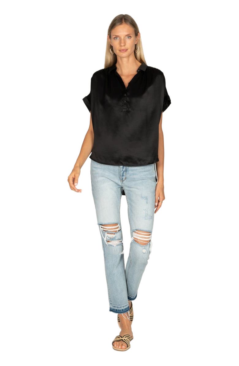 SECRET MISSION Peggy Silk Blouse, Alternate, color,