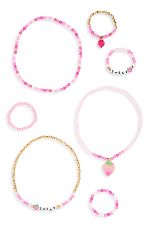 Kids' 7-Piece Bracelet & Necklace Set