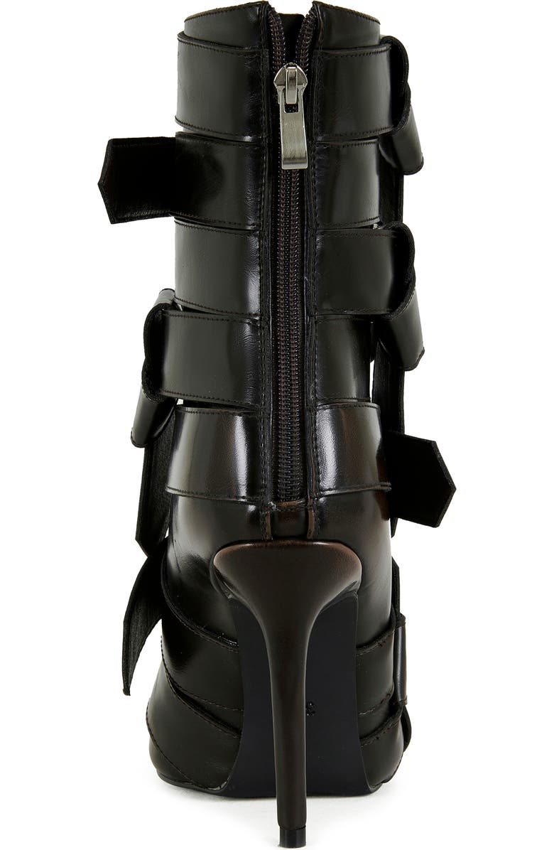 AZALEA WANG Alcetas Buckle Bootie, Alternate, color, Chocolate