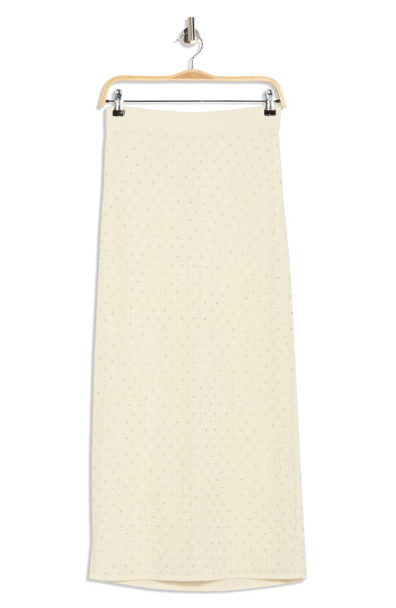 A.L.C. Rina Embellished Midi Sweater Skirt, Alternate, color, Off White