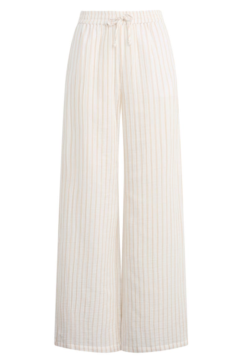 The Slip It On Wide Leg Pants, Alternate, color, LIGHT KHAKI STRIPE