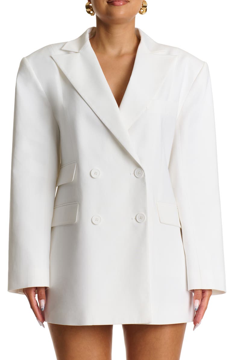 Naked Wardrobe Oversize Long Sleeve Blazer, Main, color, 