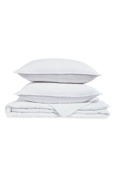 Waffle Jacquard Comforter & Pillow Sham Set