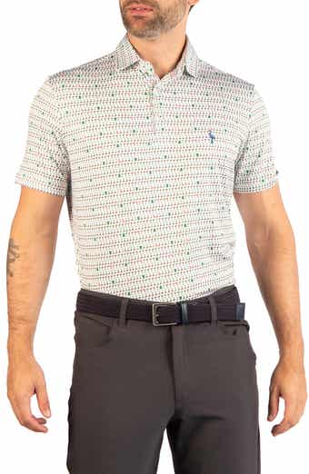 Holiday Martini Glass Performance Polo