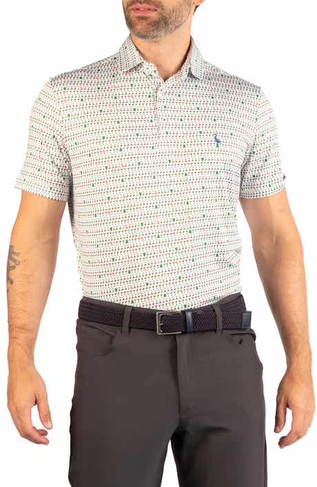 Holiday Martini Glass Performance Polo