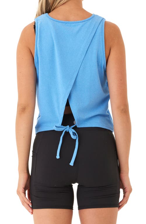 Threads 4 Thought Polly Lux Jersey Tie Back Tank In Blue