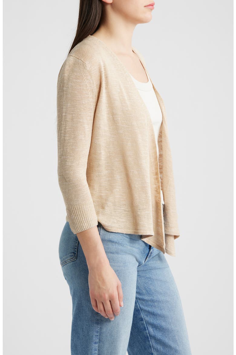 Slub Knit 4-Way Cardigan, Alternate, color, JUTE