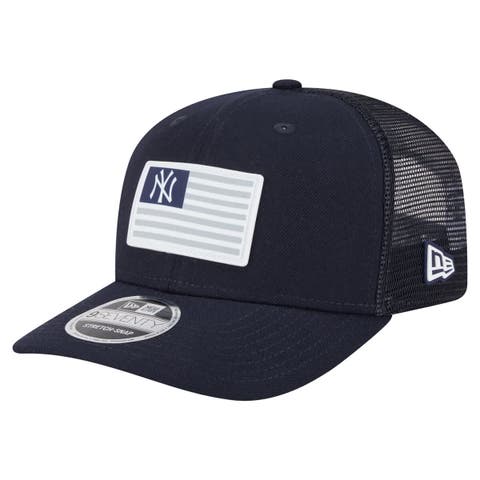 Men's New Era Navy New York Yankees Flag 9SEVENTY Stretch-Snap Hat