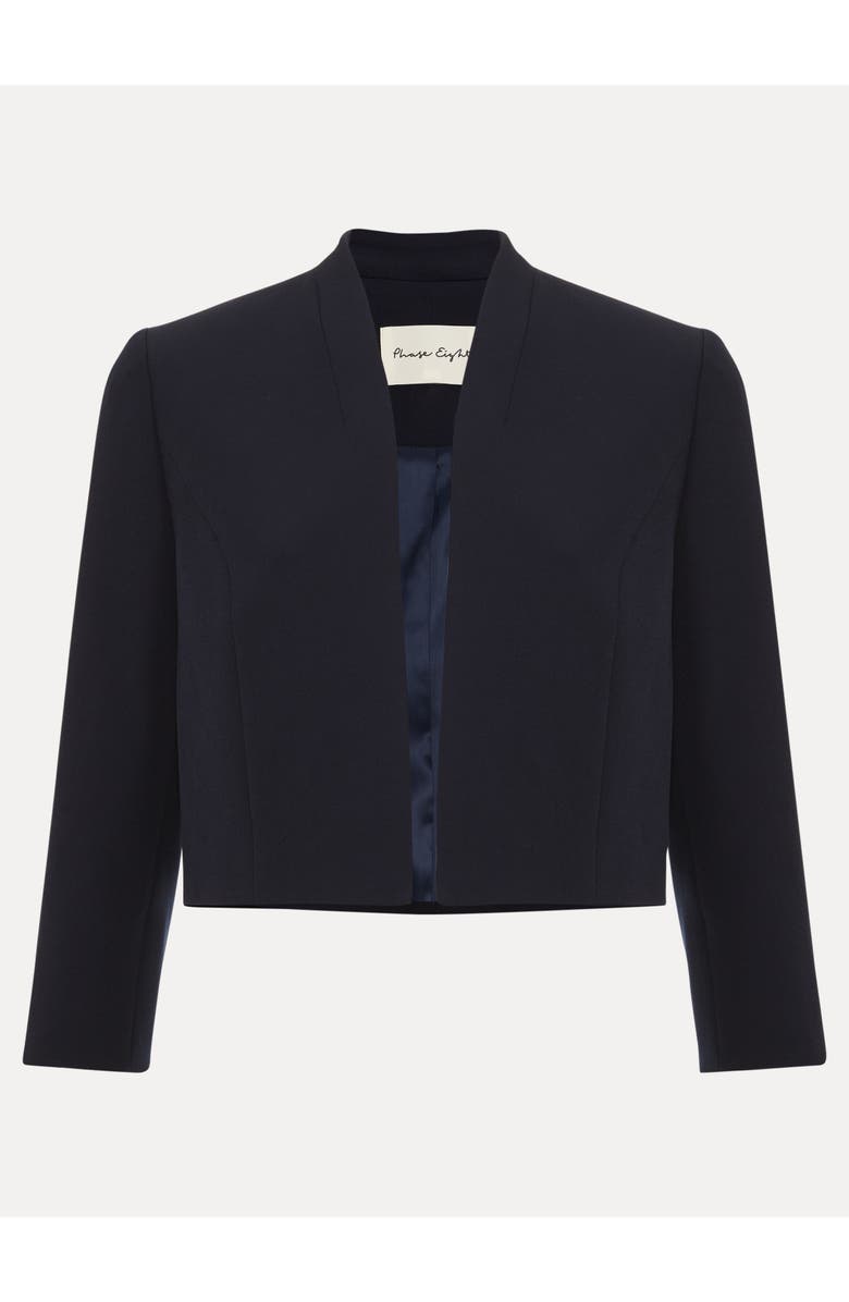 Phase Eight Catherine Cropped 3/4 Sleeve Jacket, Alternate, color, Navy