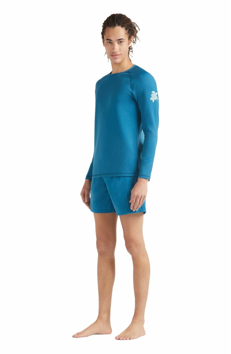 Vilebrequin Men's Solid Long Sleeve Rashguard, Main, color, Paon