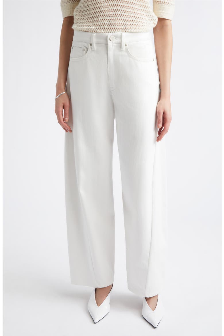 Crescent Leg Jeans, Main, color, WHITE