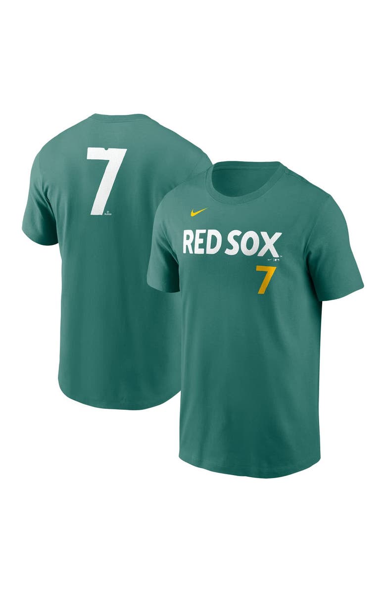 Nike Men's Nike Masataka Yoshida Green Boston Red Sox 2025 City Connect Fuse Name & Number T-Shirt, Main, color, 