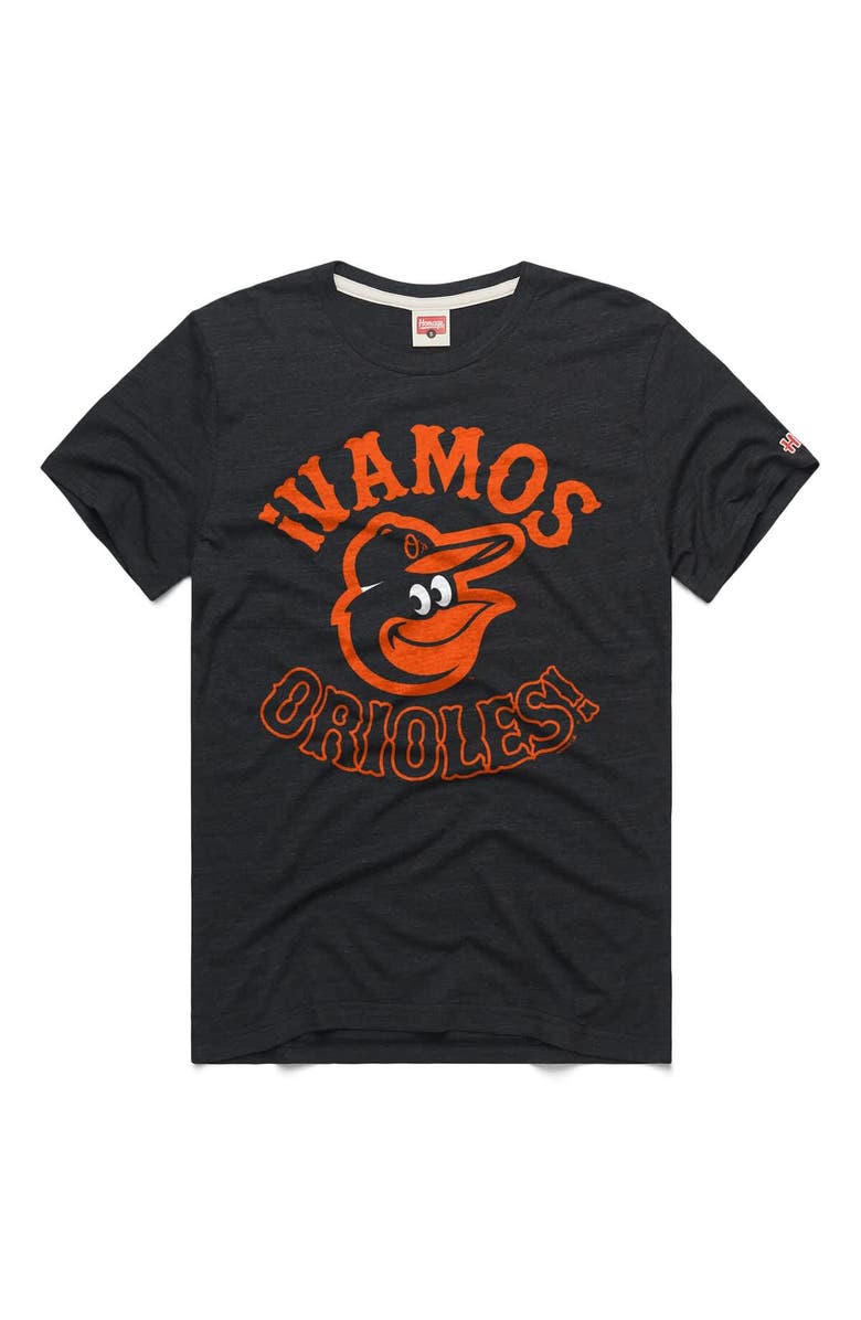 Homage Men's Homage Charcoal Baltimore Orioles Vamos Tri-Blend T-Shirt, Main, color, Charcoal