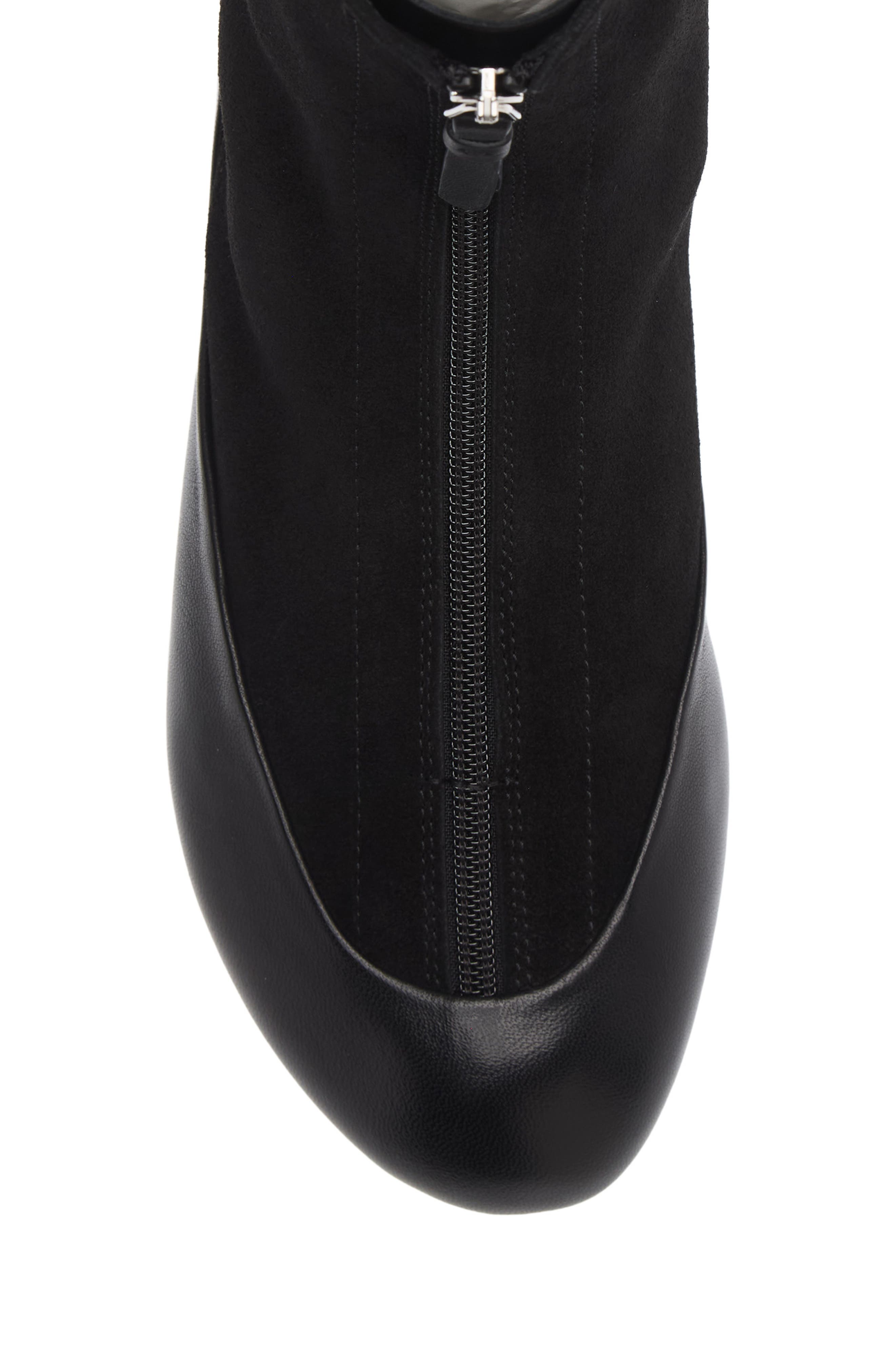 Arcadia Zip High Top Boot, Alternate, color, BLACK
