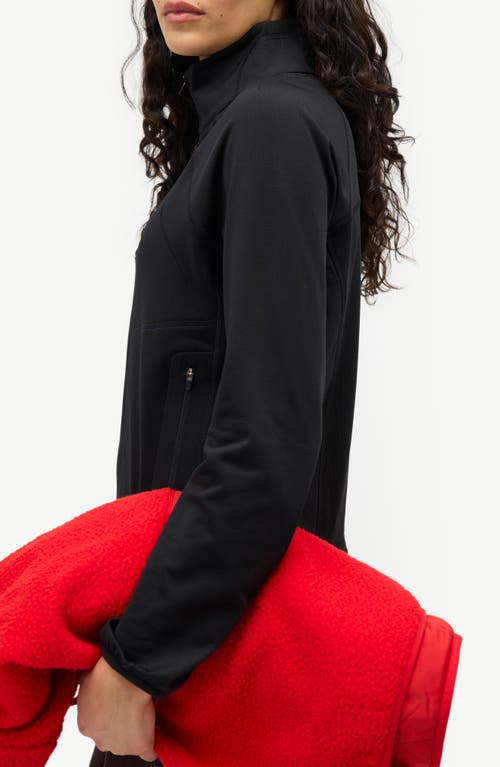 Halfdays Rebecca Half-zip Fleece Pullover In Black