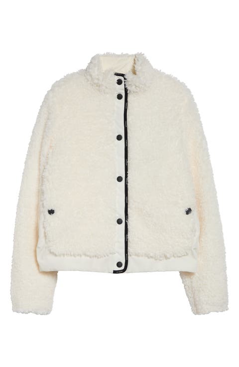 Mixed Media Fleece Zip Cardigan