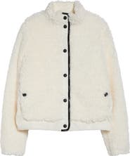 Moncler Mixed Media Fleece Zip Cardigan