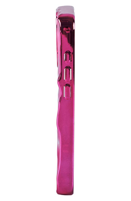 Auramma Fuchsia Crinkle Iphone 15 Pro Max Case In Fuchsia