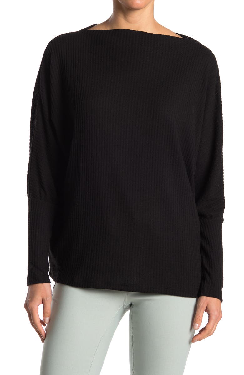 GIBSONLOOK Waffle Knit Doman Sleeve Top, Main, color, 