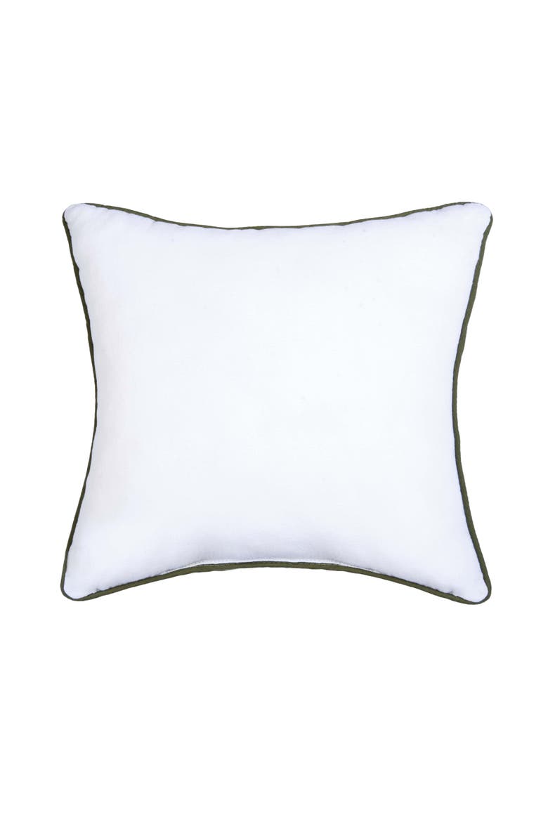 Botanical Garden Flowers Cotton Blend Mini Spring Accent Pillow 12" x 12", Alternate, color, Purple