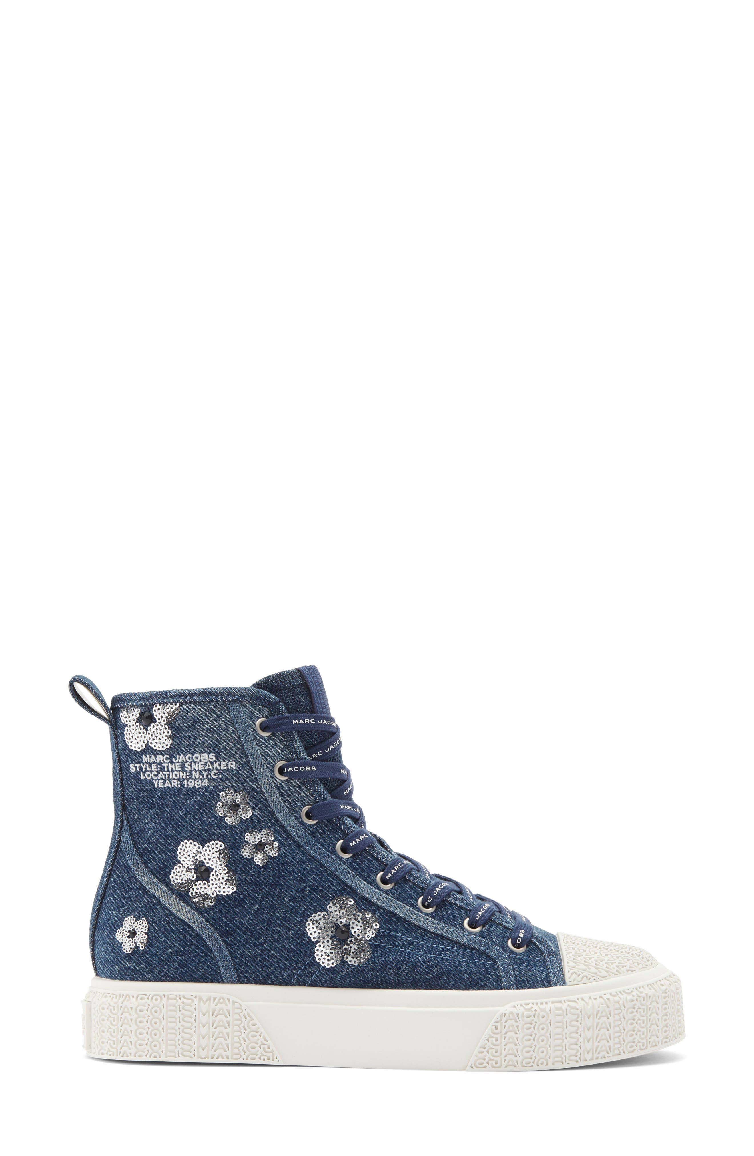 The High Top Platform Sneaker, Alternate, color, VINTAGE INDIGO