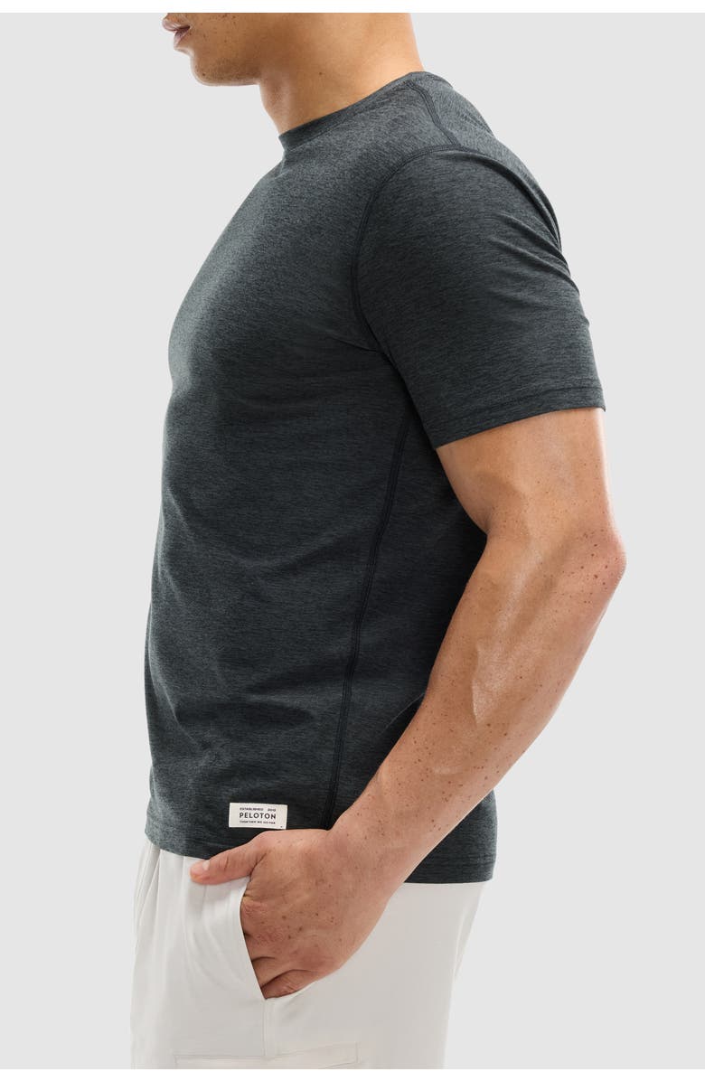 Peloton Dreamblend Set In Short Sleeve, Alternate, color, Heather Grey