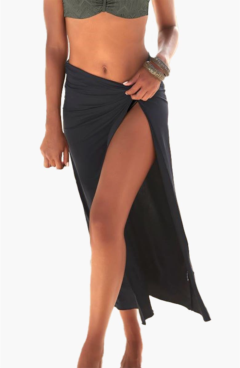 LASCANA Women's Convertible Cover Up, Main, color, Black