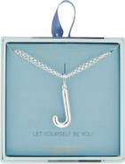 Leith Lowercase Initial Bubble Pendant Necklace