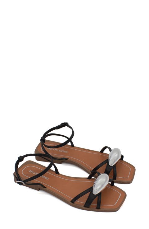 Botfisher Studded Ankle Strap Sandal (Women)