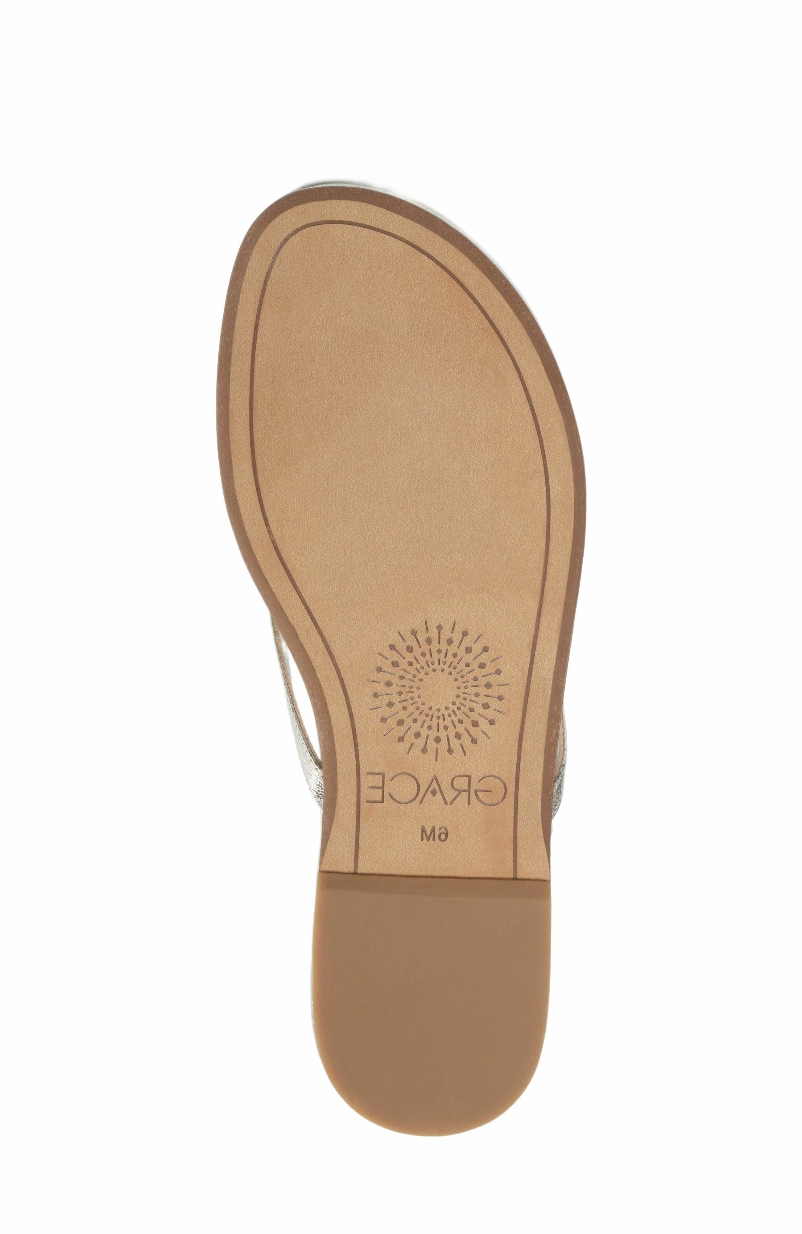 Grace Footwear Sicily Sandal, Alternate, color, Gold