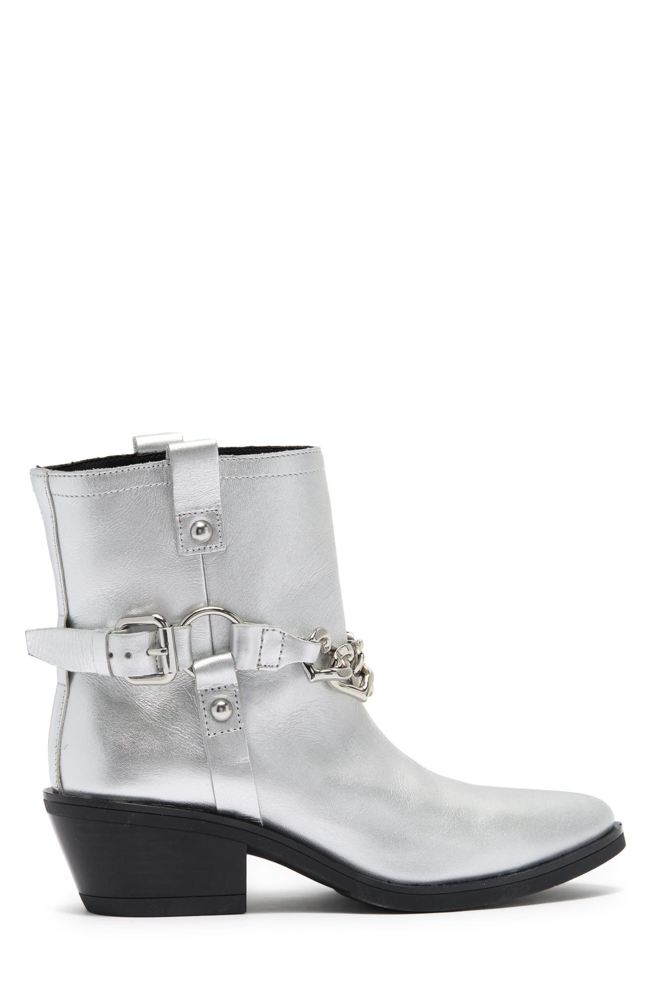 Love Moschino Heart Link Western Boot, Alternate, color, 