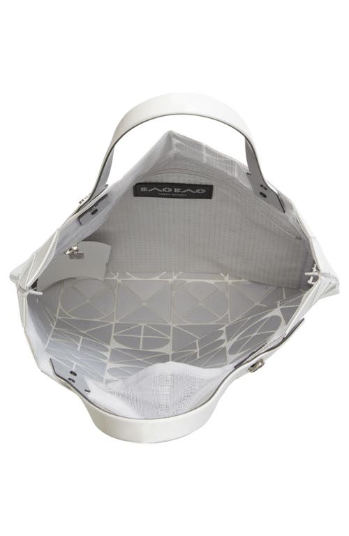 Bao Bao Issey Miyake White Font Tote